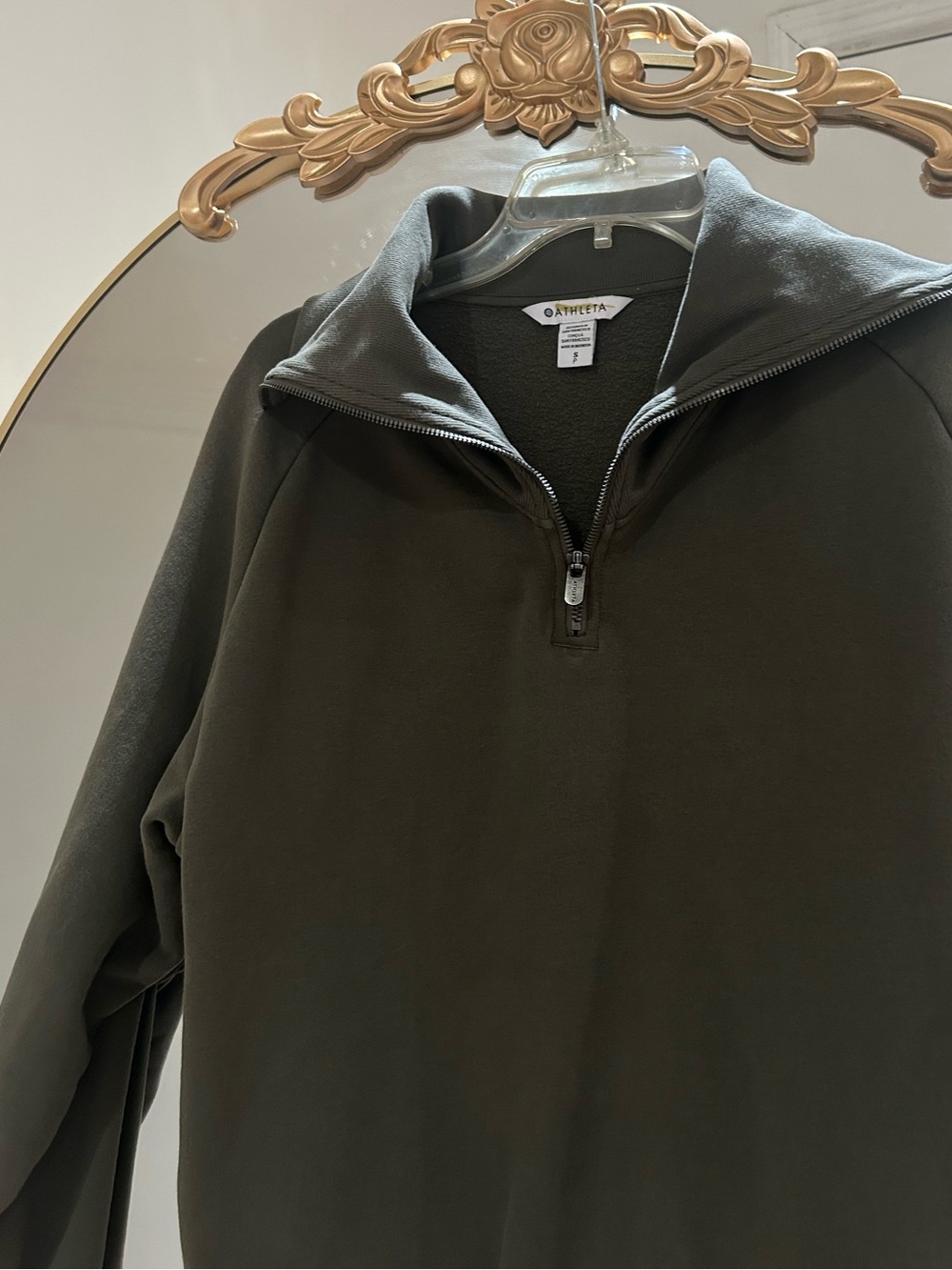 Athleta Quarter Zip Pullover Sweater, Size S - Picture 3 of 4
